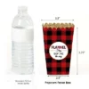 Big Dot Of Happiness Flannel Fling Before The Ring - Buffalo Plaid Bachelorette Party Favor Popcorn Treat Boxes - Set Of 12