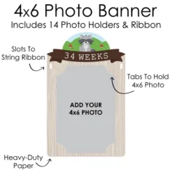Big Dot Of Happiness Woodland Creatures - DIY Baby Shower Decor - Weekly Pregnancy Picture Display - Photo Banner -Aurora Party Sales GUEST 651dfa6b 4414 410d a280 3df824de10f8