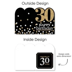 Big Dot Of Happiness Adult 30th Birthday - Gold - Happy Birthday Giant Greeting Card - Big Shaped Jumborific Card 8 Big Dot Of Happiness Adult 30th Birthday - Gold - Happy Birthday Giant Greeting Card - Big Shaped Jumborific Card -Aurora Party Sales GUEST 6529c699 070e 4443 af0e d02b5e5d8987