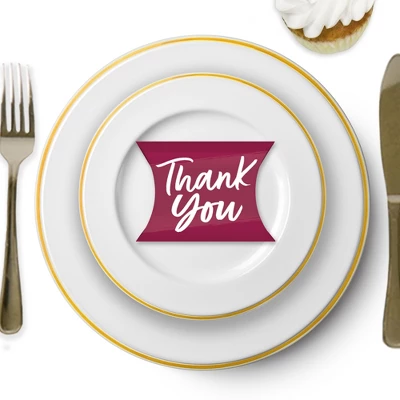 Big Dot Of Happiness Burgundy Elegantly Simple - Favor Gift Boxes - Guest Party Favors Petite Pillow Boxes - Set Of 20 6 Big Dot Of Happiness Burgundy Elegantly Simple - Favor Gift Boxes - Guest Party Favors Petite Pillow Boxes - Set Of 20 - Image 6