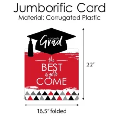 Big Dot Of Happiness Red Grad - Best Is Yet To Come - Red Grad Congratulations Giant Greeting Card - Big Shaped Jumborific Card 7 Big Dot Of Happiness Red Grad - Best Is Yet To Come - Red Grad Congratulations Giant Greeting Card - Big Shaped Jumborific Card -Aurora Party Sales GUEST 65b6ba84 0d81 44a6 be5e 6497f9220f0e