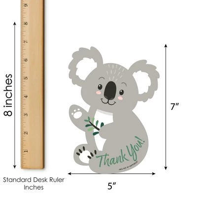 Big Dot Of Happiness Koala Cutie - Shaped Thank You Cards - Bear Birthday Party And Baby Shower Thank You Note Cards With Envelopes - Set Of 12 4 Big Dot Of Happiness Koala Cutie - Shaped Thank You Cards - Bear Birthday Party And Baby Shower Thank You Note Cards With Envelopes - Set Of 12 - Image 4