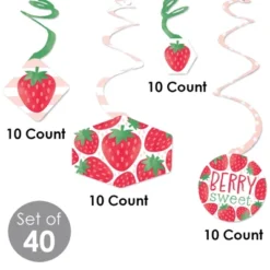 Big Dot Of Happiness Berry Sweet Strawberry - Fruit Themed Birthday Party Or Baby Shower Hanging Decor - Party Decoration Swirls - Set Of 40 8 Big Dot Of Happiness Berry Sweet Strawberry - Fruit Themed Birthday Party Or Baby Shower Hanging Decor - Party Decoration Swirls - Set Of 40 -Aurora Party Sales GUEST 65f26ddd b613 4dc1 acdb 39ef6f29def9