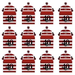 Big Dot Of Happiness We Still Do - 40th Wedding Anniversary - Treat Box Party Favors - Anniversary Party Goodie Gable Boxes - Set Of 12 -Aurora Party Sales GUEST 65f2bcf6 6baf 4495 8c01 7890056f744c