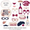 Big Dot Of Happiness But First, Wine - Wine Tasting Party Photo Booth Props Kit - 20 Count
