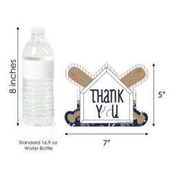 Big Dot Of Happiness Batter Up - Baseball - Shaped Thank You Cards - Baby Shower Or Birthday Party Thank You Note Cards With Envelopes - Set Of 12 -Aurora Party Sales GUEST 66cbff5b aab1 484c b7bd fbcf2c06a2fc