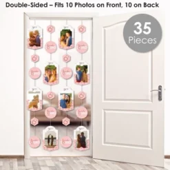 Big Dot Of Happiness Bride Squad - Rose Gold Bridal Shower Or Bachelorette Party Vertical Photo Garland 35 Pieces