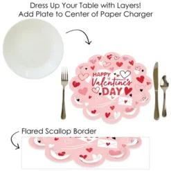 Big Dot Of Happiness Happy Valentine’s Day - Valentine Hearts Party Round Table Decorations - Paper Chargers - Place Setting For 12 11 Big Dot Of Happiness Happy Valentine’s Day - Valentine Hearts Party Round Table Decorations - Paper Chargers - Place Setting For 12 -Aurora Party Sales GUEST 67340bcf 8d74 4a58 93dd 652bd2ae4fa7