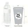 Big Dot Of Happiness We Still Do - Silver 25th Wedding Anniversary Party Favors Popcorn Treat Boxes - Set Of 12