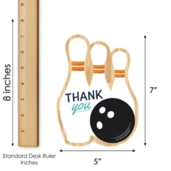 Big Dot Of Happiness Strike Up The Fun - Bowling - Shaped Thank You Cards - Birthday Party Or Baby Shower Thank You Note Cards & Envelopes - Set Of 12 -Aurora Party Sales GUEST 677eea33 1852 47d4 af6f 8c9f056b1b7a
