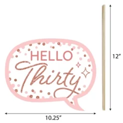 Big Dot Of Happiness 30th Pink Rose Gold Birthday - Happy Birthday Party Photo Booth Props Kit - 20 Count 7 Big Dot Of Happiness 30th Pink Rose Gold Birthday - Happy Birthday Party Photo Booth Props Kit - 20 Count -Aurora Party Sales GUEST 67ba471d e19b 440b 8c66 3206917ab15b