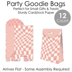 Big Dot Of Happiness Pink Checkered Party - Gift Favor Bags - Party Goodie Boxes - Set Of 12 -Aurora Party Sales GUEST 67ef40fb b564 4fa8 aaca 51651c14ae2d