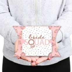 Big Dot Of Happiness Bride Squad - Favor Gift Boxes - Rose Gold Bridal Shower Or Bachelorette Party Large Pillow Boxes - Set Of 12 -Aurora Party Sales GUEST 68dbf5d8 371f 48d1 9167 d22abd60683c