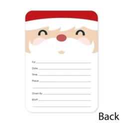 Big Dot Of Happiness Jolly Santa Claus - Shaped Fill-in Invitations - Christmas Party Invitation Cards With Envelopes - Set Of 12 7 Big Dot Of Happiness Jolly Santa Claus - Shaped Fill-in Invitations - Christmas Party Invitation Cards With Envelopes - Set Of 12 -Aurora Party Sales GUEST 694c66d2 e4b9 4fa6 8c96 e22209f34d0a