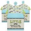 Big Dot Of Happiness Dashing Little Man Mustache Party - Treat Box Party Favors - Baby Shower Or Birthday Party Goodie Gable Boxes - Set Of 12