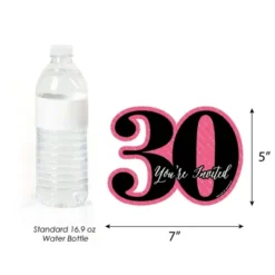 Big Dot Of Happiness Chic 30th Birthday - Pink, Black And Gold - Shaped Fill-in Invites - Birthday Party Invitation Cards With Envelopes - Set Of 12 8 Big Dot Of Happiness Chic 30th Birthday - Pink, Black And Gold - Shaped Fill-in Invites - Birthday Party Invitation Cards With Envelopes - Set Of 12 -Aurora Party Sales GUEST 69ad7204 537e 4afb be2d 447296949d05