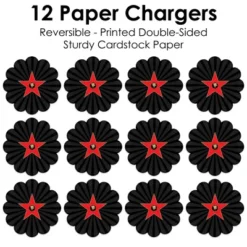 Big Dot Of Happiness Red Carpet Hollywood - Movie Night Party Round Table Decorations - Paper Chargers - Place Setting For 12 -Aurora Party Sales GUEST 69b49f10 5f6a 4ab5 adb8 1e37d5152203
