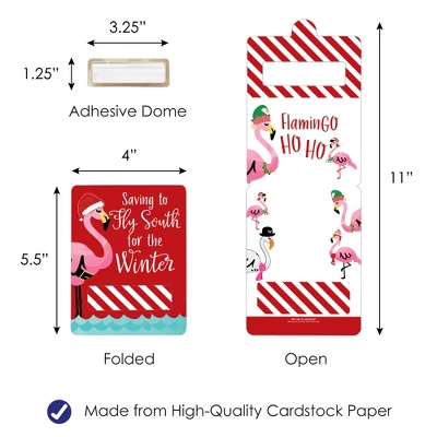 Big Dot Of Happiness Flamingle Bells DIY Assorted Tropical Christmas Party Cash Holder Gift Funny Money Cards Set Of 6 4 Big Dot Of Happiness Flamingle Bells DIY Assorted Tropical Christmas Party Cash Holder Gift Funny Money Cards Set Of 6 - Image 4