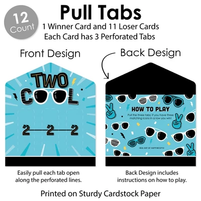 Big Dot Of Happiness Two Cool - Boy - Blue 2nd Birthday Party Game Pickle Cards - Pull Tabs 3-in-a-Row - Set Of 12 4 Big Dot Of Happiness Two Cool - Boy - Blue 2nd Birthday Party Game Pickle Cards - Pull Tabs 3-in-a-Row - Set Of 12 - Image 4