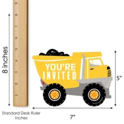 Big Dot Of Happiness Dig It - Construction Party Zone - Shaped Fill-In Invites - Baby Shower Or Birthday Party Invite Cards With Envelopes - Set Of 12 -Aurora Party Sales GUEST 6a4f5641 0569 42b3 87d6 50aab5888053