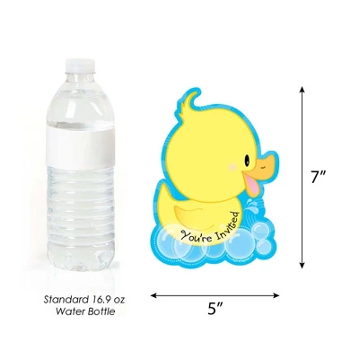 Big Dot Of Happiness Ducky Duck - Shaped Fill-in Invitations - Baby Shower Or Birthday Party Invitation Cards With Envelopes - Set Of 12 3 Big Dot Of Happiness Ducky Duck - Shaped Fill-in Invitations - Baby Shower Or Birthday Party Invitation Cards With Envelopes - Set Of 12 - Image 3