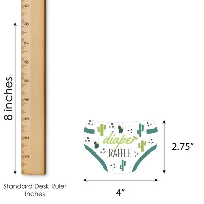 Big Dot Of Happiness Prickly Cactus Party - Diaper Shaped Raffle Ticket Inserts - Fiesta Baby Shower Activities - Diaper Raffle Game - Set Of 24 2 Big Dot Of Happiness Prickly Cactus Party - Diaper Shaped Raffle Ticket Inserts - Fiesta Baby Shower Activities - Diaper Raffle Game - Set Of 24 - Image 2