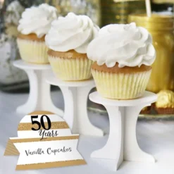 Big Dot Of Happiness We Still Do - 50th Wedding Anniversary - Anniversary Party Tent Buffet Card - Table Setting Name Place Cards - Set Of 24 -Aurora Party Sales GUEST 6ad896ba b6f8 44c8 bf3b 0fd8dedd7b05