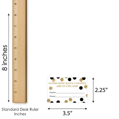 Big Dot Of Happiness Adult 30th Birthday - Gold - How Many Candies Birthday Party Game - 1 Stand And 40 Cards - Candy Guessing Game 6 Big Dot Of Happiness Adult 30th Birthday - Gold - How Many Candies Birthday Party Game - 1 Stand And 40 Cards - Candy Guessing Game - Image 6