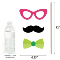 Big Dot Of Happiness 40th Birthday - Cheerful Happy Birthday - Colorful Fortieth Birthday Party Photo Booth Props Kit - 20 Count -Aurora Party Sales GUEST 6b381553 2b5d 4bd2 b6bf de23e169141d