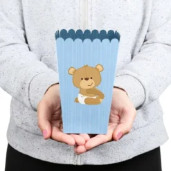 Big Dot Of Happiness Baby Boy Teddy Bear - Baby Shower Favor Popcorn Treat Boxes - Set Of 12 -Aurora Party Sales GUEST 6b5cac52 9ad9 466f 917b 92ec3c30eefa