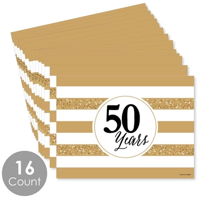 Big Dot Of Happiness We Still Do - 50th Wedding Anniversary - Party Table Decorations - Anniversary Party Placemats - Set Of 16 2 Big Dot Of Happiness We Still Do - 50th Wedding Anniversary - Party Table Decorations - Anniversary Party Placemats - Set Of 16 - Image 2