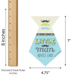 Big Dot Of Happiness Dashing Little Man Mustache Party - Tie Wish Card Baby Shower Activities - Shaped Advice Cards Game - Set Of 20 5 Big Dot Of Happiness Dashing Little Man Mustache Party - Tie Wish Card Baby Shower Activities - Shaped Advice Cards Game - Set Of 20 -Aurora Party Sales GUEST 6b67433c 0aa1 4dd0 a640 8ab7ee5afd1a