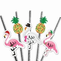 Big Dot Of Happiness Flamingle Bells - Paper Straw Decor - Tropical Flamingo Christmas Party Striped Decorative Straws - Set Of 24 9 Big Dot Of Happiness Flamingle Bells - Paper Straw Decor - Tropical Flamingo Christmas Party Striped Decorative Straws - Set Of 24 -Aurora Party Sales GUEST 6bcb1408 f2f3 4ec5 b6af ba00f4cd5e1f