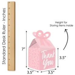 Big Dot Of Happiness Pink Elegantly Simple - Square Favor Gift Boxes - Guest Party Favors Bow Boxes - Set Of 12 -Aurora Party Sales GUEST 6c04312f 0dcb 4267 9294 c96a52c1a06a