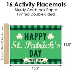 Big Dot Of Happiness St. Patrick's Day - Paper Saint Patty's Day Party Coloring Sheets - Activity Placemats - Set Of 16 -Aurora Party Sales GUEST 6c0bd8ca 1f9b 46de bd56 36fa4f7e257f