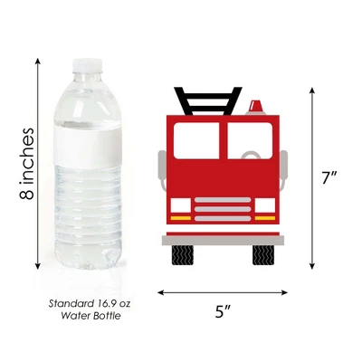 Big Dot Of Happiness Fired Up Fire Truck - Decorations DIY Firefighter Firetruck Baby Shower Or Birthday Party Essentials - Set Of 20 3 Big Dot Of Happiness Fired Up Fire Truck - Decorations DIY Firefighter Firetruck Baby Shower Or Birthday Party Essentials - Set Of 20 - Image 3