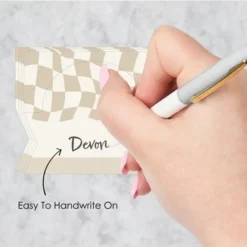 Big Dot Of Happiness Tan Checkered Party - Tent Buffet Card - Table Setting Name Place Cards - Set Of 24 10 Big Dot Of Happiness Tan Checkered Party - Tent Buffet Card - Table Setting Name Place Cards - Set Of 24 -Aurora Party Sales GUEST 6da5477e b373 4def ac9d 2bf9914e9c94