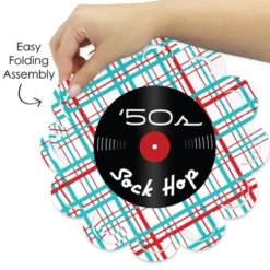 Big Dot Of Happiness 50’s Sock Hop - 1950s Rock N Roll Party Round Table Decorations - Paper Chargers - Place Setting For 12 8 Big Dot Of Happiness 50’s Sock Hop - 1950s Rock N Roll Party Round Table Decorations - Paper Chargers - Place Setting For 12 -Aurora Party Sales GUEST 6dee6554 db40 42bd bc85 1a4911b39b19