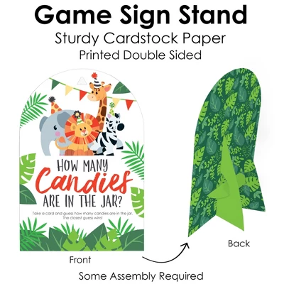 Big Dot Of Happiness Jungle Party Animals - How Many Candies Safari Zoo Animal Birthday Party Or Baby Shower Candy Guessing Game 3 Big Dot Of Happiness Jungle Party Animals - How Many Candies Safari Zoo Animal Birthday Party Or Baby Shower Candy Guessing Game - Image 3