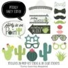 Big Dot Of Happiness Prickly Cactus Party - Fiesta Party Photo Booth Props Kit - 20 Count