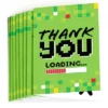 Big Dot Of Happiness Game Zone - Pixel Video Game Party Or Birthday Party Thank You Cards (8 Count)