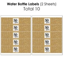 Big Dot Of Happiness We Still Do - 50th Wedding Anniversary - Anniversary Party Decorations - Beverage Bar Kit - 34 Pieces -Aurora Party Sales GUEST 6f14f64c 1f04 4290 af3f a23d6164a085