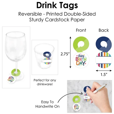 Big Dot Of Happiness Cheerful Happy Birthday - Colorful Birthday Party Paper Charger And Table Decorations - Chargerific Kit - Place Setting For 8 4 Big Dot Of Happiness Cheerful Happy Birthday - Colorful Birthday Party Paper Charger And Table Decorations - Chargerific Kit - Place Setting For 8 - Image 4