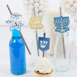 Big Dot Of Happiness Happy Hanukkah Paper Straw Decor - Hanukkah Party Striped Decorative Straws - Set Of 24 11 Big Dot Of Happiness Happy Hanukkah Paper Straw Decor - Hanukkah Party Striped Decorative Straws - Set Of 24 -Aurora Party Sales GUEST 6fff6a12 0f51 4310 bf31 964cc77e2f5f