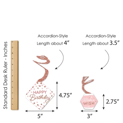 Big Dot Of Happiness Pink Rose Gold Birthday - Happy Birthday Party Hanging Decor - Party Decoration Swirls - Set Of 40 6 Big Dot Of Happiness Pink Rose Gold Birthday - Happy Birthday Party Hanging Decor - Party Decoration Swirls - Set Of 40 - Image 6