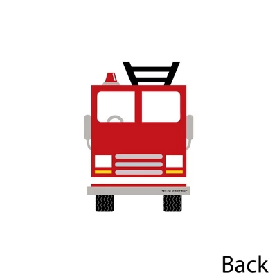 Big Dot Of Happiness Fired Up Fire Truck - Decorations DIY Firefighter Firetruck Baby Shower Or Birthday Party Essentials - Set Of 20 2 Big Dot Of Happiness Fired Up Fire Truck - Decorations DIY Firefighter Firetruck Baby Shower Or Birthday Party Essentials - Set Of 20 - Image 2