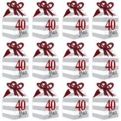 Big Dot Of Happiness We Still Do - 40th Wedding Anniversary - Square Favor Gift Boxes - Anniversary Party Bow Boxes - Set Of 12 -Aurora Party Sales GUEST 70feb1b2 b20f 48ef a6a6 6a812468bf4b