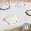 Big Dot Of Happiness Wild Mushrooms - Red Toadstool Party Round Table Decorations - Paper Chargers - Place Setting For 12