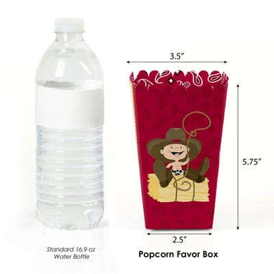 Big Dot Of Happiness Little Cowboy - Western Baby Shower Or Birthday Favor Popcorn Treat Boxes - Set Of 12 1 Big Dot Of Happiness Little Cowboy - Western Baby Shower Or Birthday Favor Popcorn Treat Boxes - Set Of 12