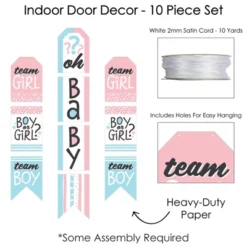 Big Dot Of Happiness Baby Gender Reveal - Hanging Vertical Paper Door Banners - Team Boy Or Girl Party Wall Decoration Kit - Indoor Door Decor -Aurora Party Sales GUEST 71d324f8 50ae 4a6e a40b e095f4e21136